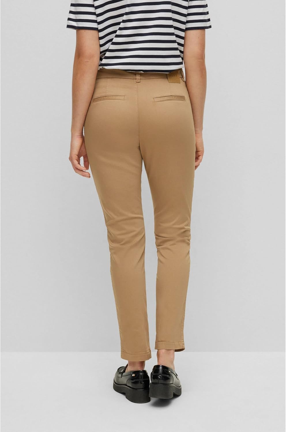 BOSS Damen Trousers 44 Beige, 44 Beige