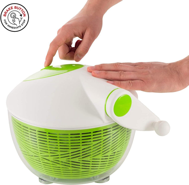 IBILI CENTRIFUGADORA Essential 26 cm, Stainless Steel, weiss/grün, 26 x 26 x 5 cm
