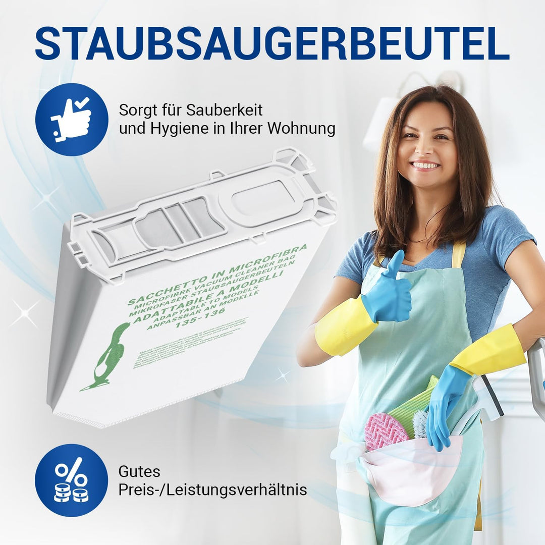 VIOKS Staubsauger Beutel SET 18x Ersatz für Vorwerk Kobold 135 Staubsaugerbeutel - Vorwerk Staubsaug