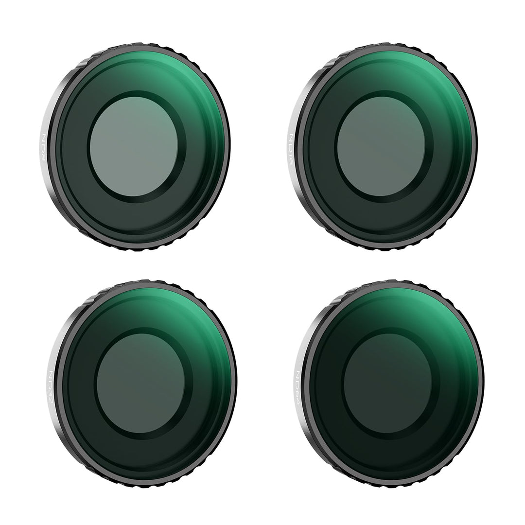 K&F Concept ND Filtersets,4er Pack ND8, ND16, ND32，ND64 Filter kompatibel mit DJI Osmo Action 4 ND8+