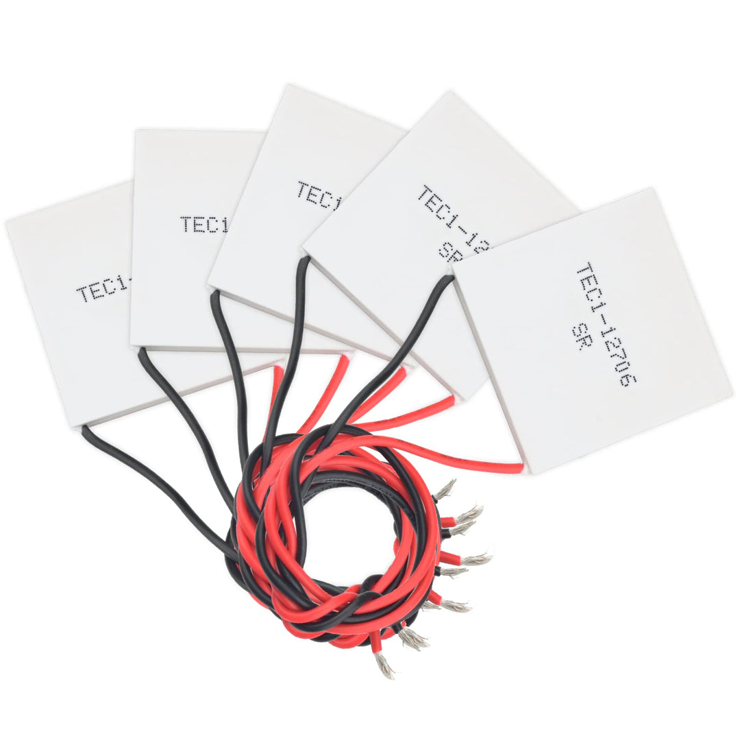 Diymore 5PCS Peltier Modul TEC1-12706 Kühlkörper Thermoelektrische Kühler Peltierelement 12V 6A 60W
