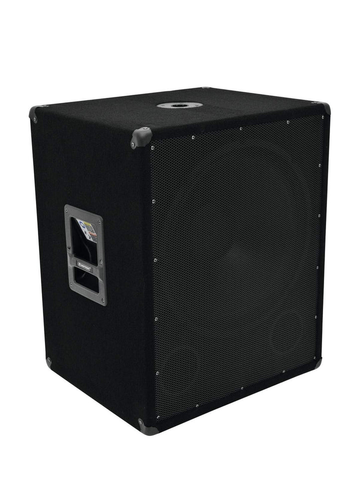 Omnitronic BX-1850 Subwoofer 1200W | 18" Subwoofer mit 1200 Watt Leistung | Druckvolle Bass-Unterstü