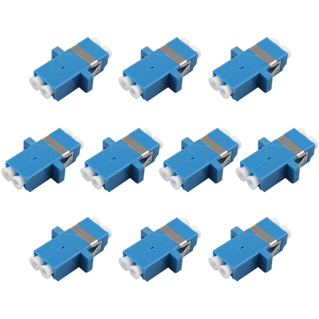 Jopto Glasfaser Adapter LC auf LC UPC Duplex Glasfaserkoppler Netzwerk Internetanschluss Kupplung (B