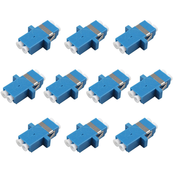 Jopto Glasfaser Adapter LC auf LC UPC Duplex Glasfaserkoppler Netzwerk Internetanschluss Kupplung (B