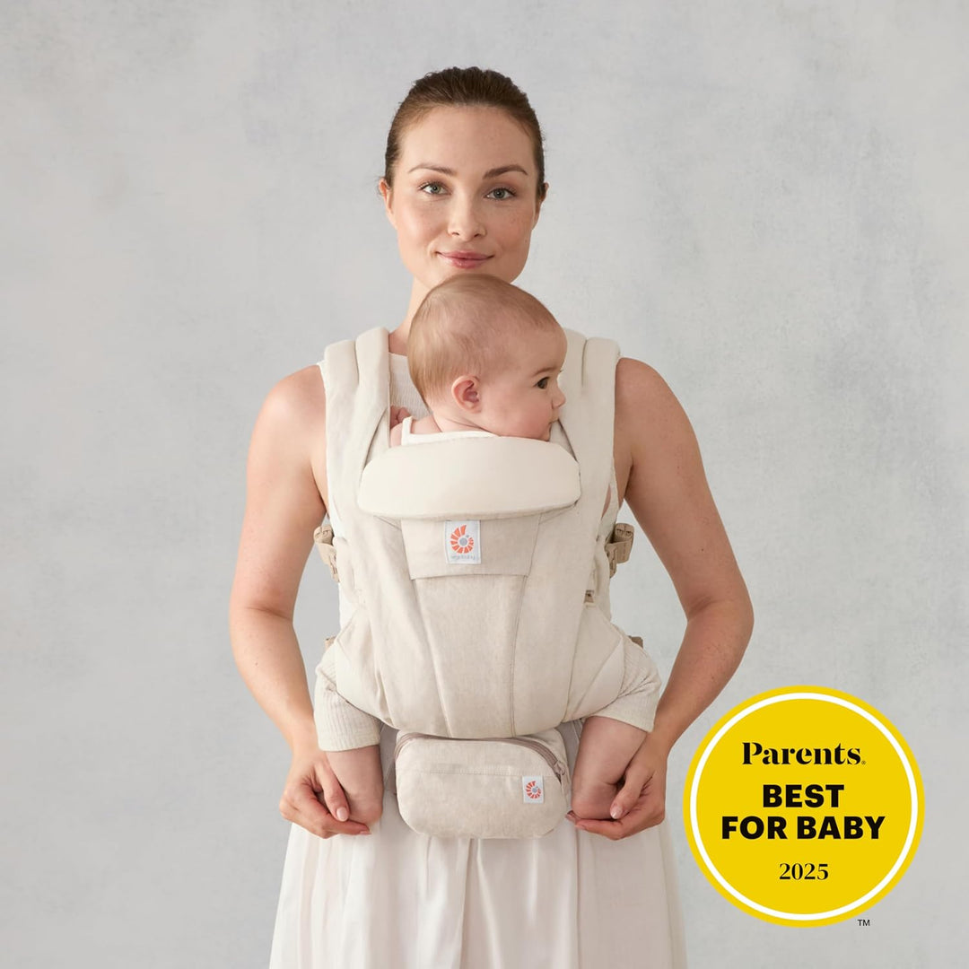 Ergobaby Omni Deluxe All-in-One Babytrage für Neugeborene ab Geburt bis 20kg, Ergonomische 4 Positio
