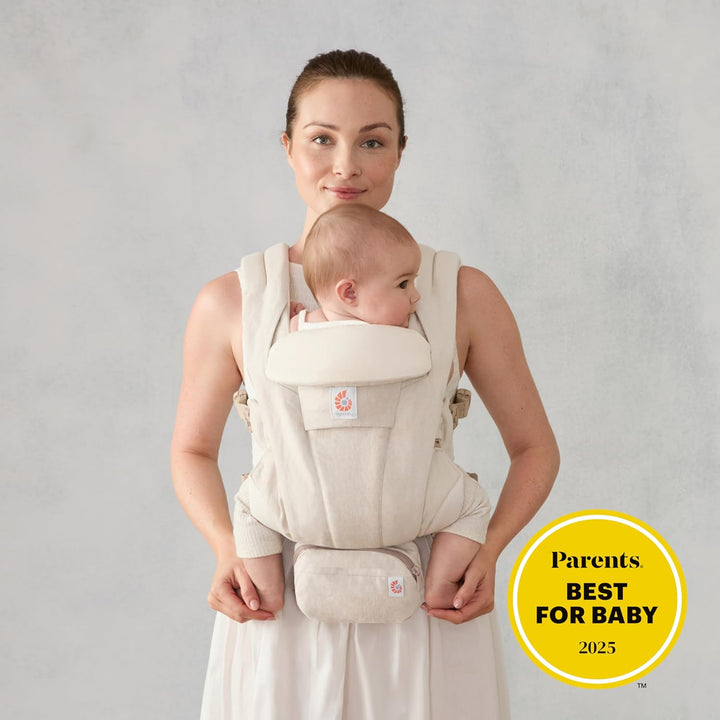 Ergobaby Omni Deluxe All-in-One Babytrage für Neugeborene ab Geburt bis 20kg, Ergonomische 4 Positio