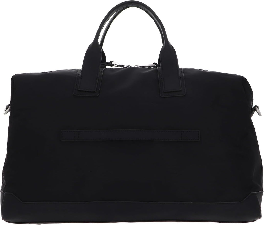 Tommy Hilfiger Herren Th Erhöhte Nylon-Reisetasche Duffle Bags, Schwarz