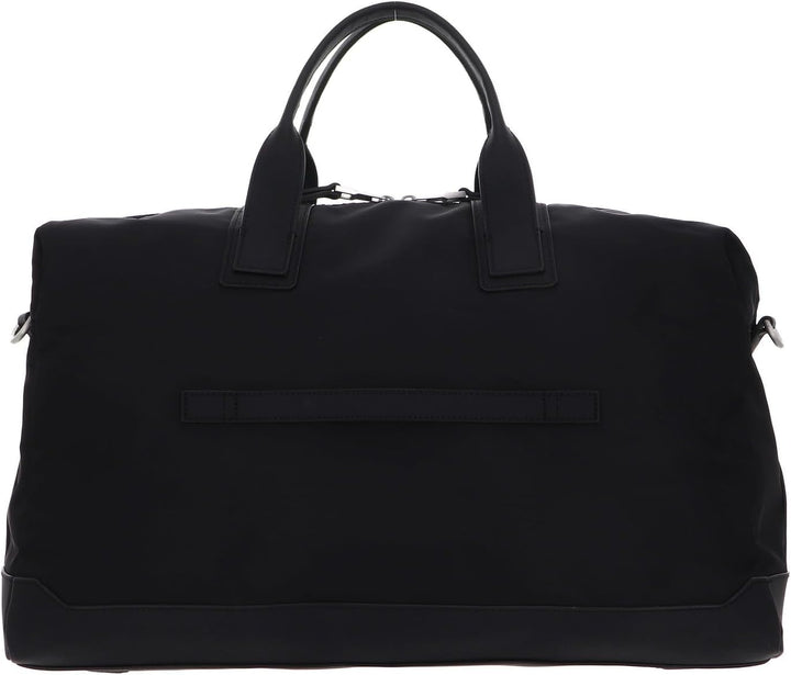 Tommy Hilfiger Herren Th Erhöhte Nylon-Reisetasche Duffle Bags, Schwarz