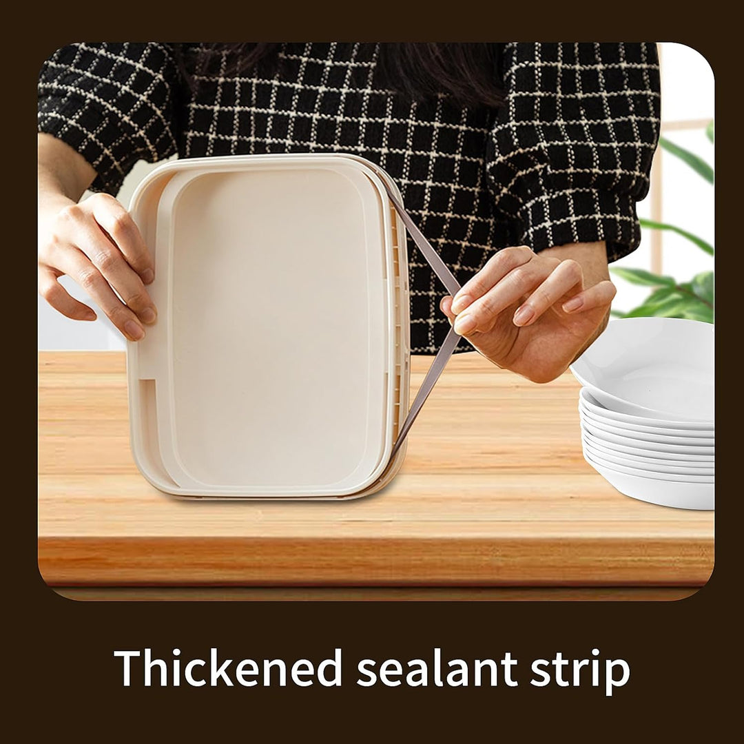 Luftdichter Reis-Aufbewahrungsbehälter, Mehlbehälter, 4,5 kg/5,81 qt, transparenter Lebensmittelbehä