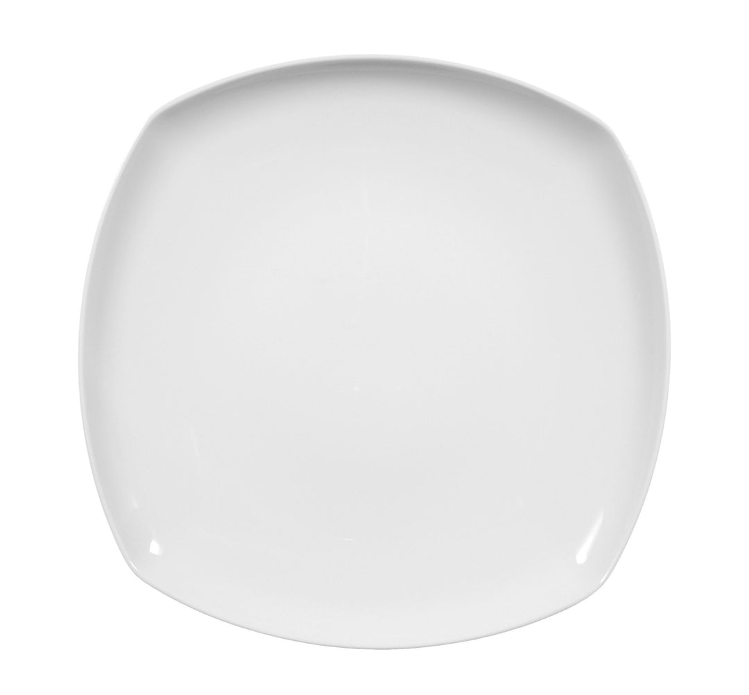 Seltmann Weiden Teller flach eckig 26 cm 6 Stück Lido Weiss Uni 00003, 6 Stück