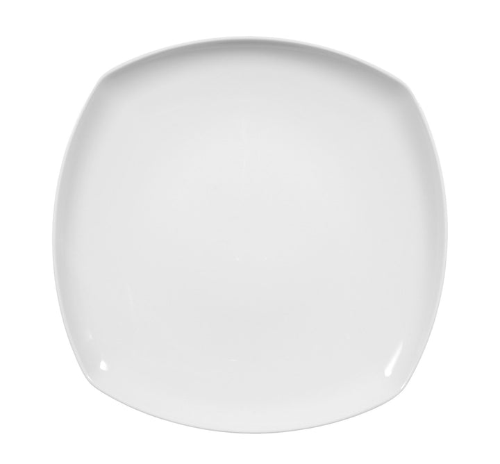 Seltmann Weiden Teller flach eckig 26 cm 6 Stück Lido Weiss Uni 00003, 6 Stück