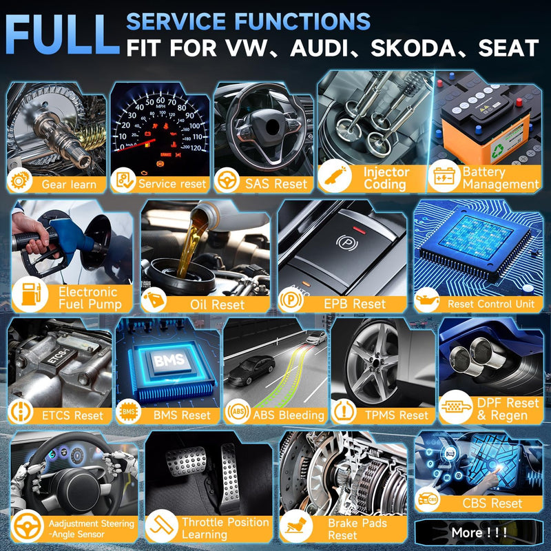AUTOPHIX 7610 Elite Vollsysteme OBD2 Diagnosegerät Kompatibel mit VW Automotive Full Functions OBD2
