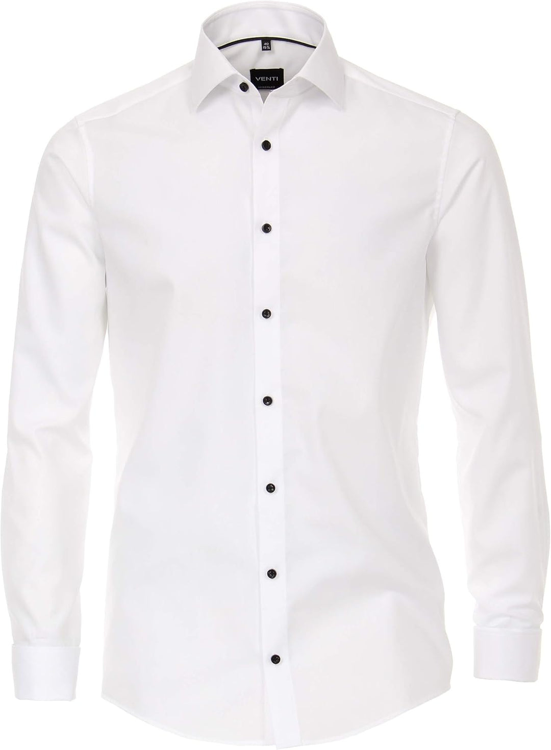 Venti Herren Popeline Hemd uninah 001980 Modern Fit 41 Weiss, 41 Weiss