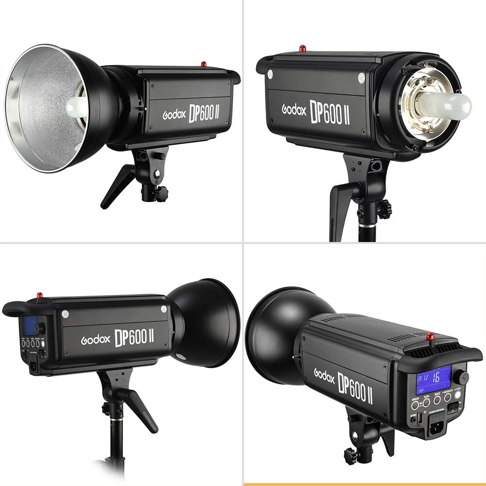 GODOX DP600II Studioblitz 600Ws Profi Blitzkopf Blitz Licht mit Einstelllicht GN80 Studio Strobe Bli