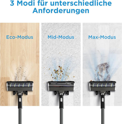 Midea P7 Flex kabelloser Stielstaubsauger, 2-in-1 Flexibler Akku-Staubsauger, 70Min Laufzeit, 5-stuf