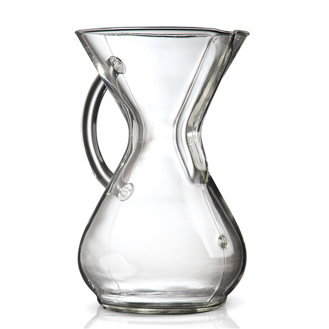Chemex,CM-6GH,Kaffee AA8Zubereiter, Edelstahl,rostfrei, Farblos, mitGlasgriff, für bis zu 6Tassen mi