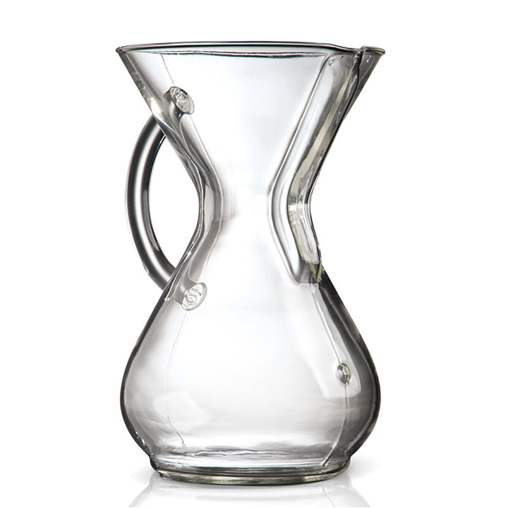 Chemex,CM-6GH,Kaffee AA8Zubereiter, Edelstahl,rostfrei, Farblos, mitGlasgriff, für bis zu 6Tassen mi