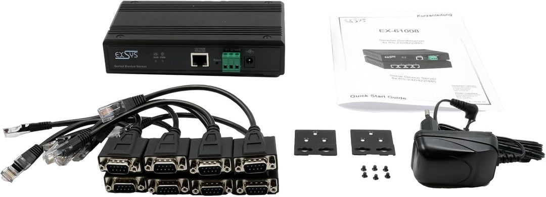 EXSYS EX-61008 Serial Device Server 8 x Seriell RS-232/422/485