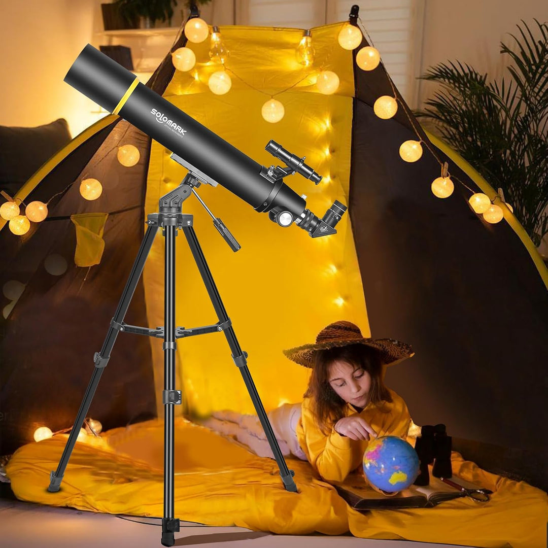 Teleskope für Erwachsene Astronomie, 80mm Aperture 900mm Refraktor Teleskop für Kinder, Anfänger, ko