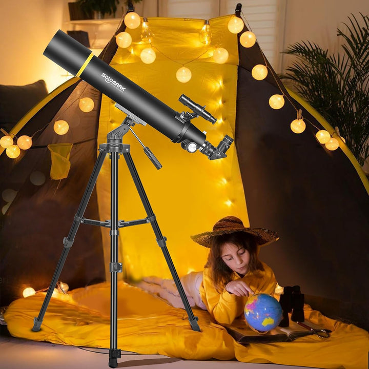 Teleskope für Erwachsene Astronomie, 80mm Aperture 900mm Refraktor Teleskop für Kinder, Anfänger, ko