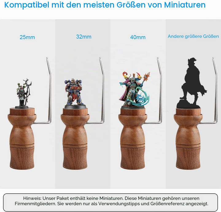 Jucoci Malgriff für Miniautres Farbgriff Kompatibel mit Warhammer DND Massstab Modell Fantasy Figure