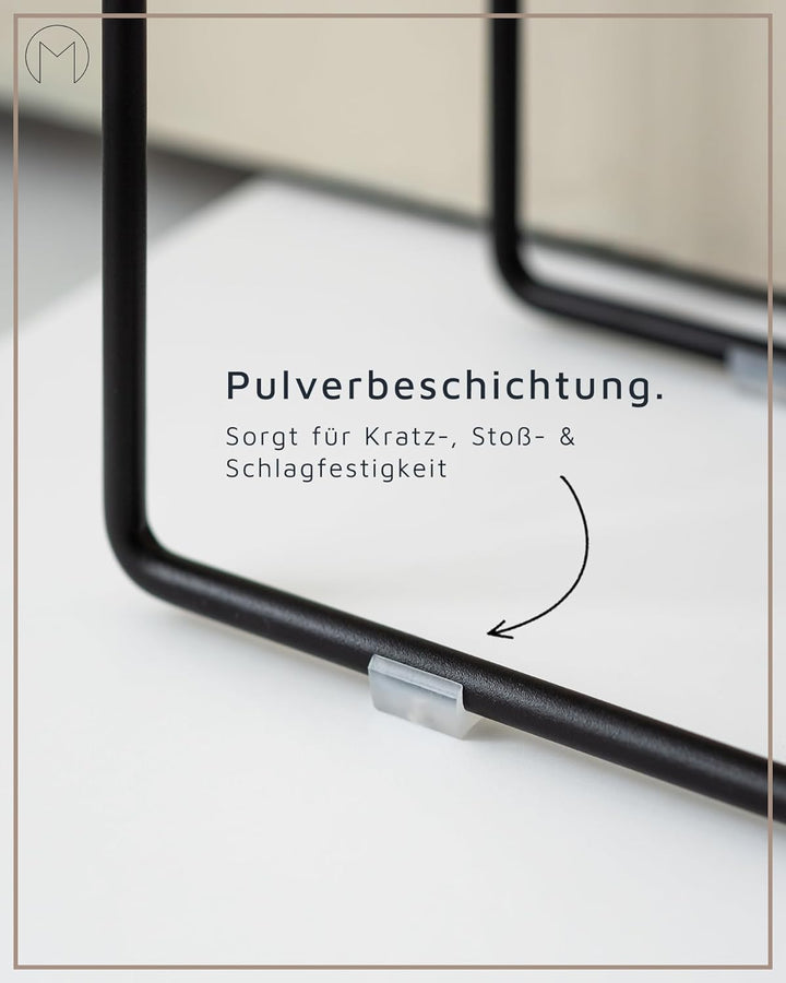 Metallbude Handtuchständer DELAYA Schwarz - Handtuchhalter - Platzsparend - Pulverbeschichtetes Meta
