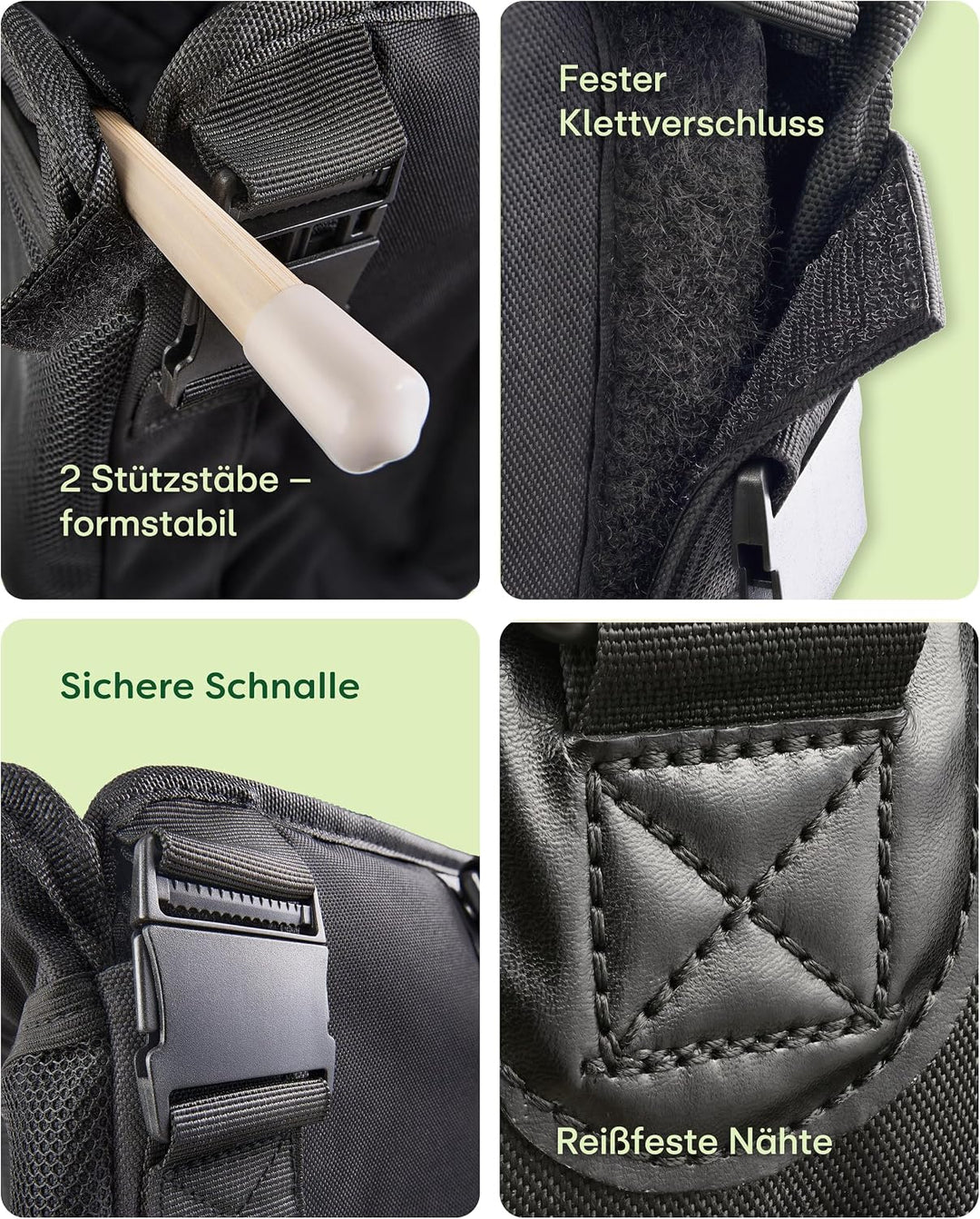 Knupis Extra Stabiler Hunde Autositz für Grosse Hunde - Wasserabweisend & Kratzfest mit 5 Taschen –