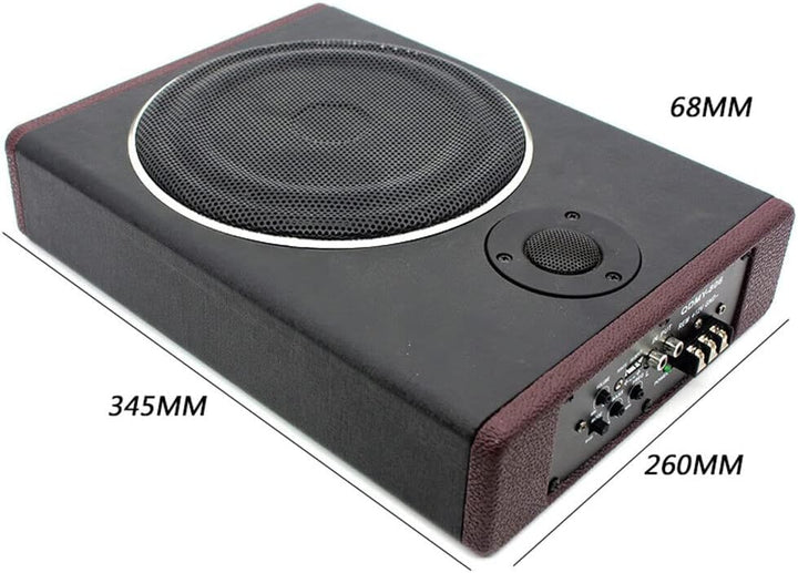 Subwoofer Flach Car Aktiv Bass Lautsprecher, Auto Ultra-Kompaktes aktives Set Unter Sitz Aktiv, mit