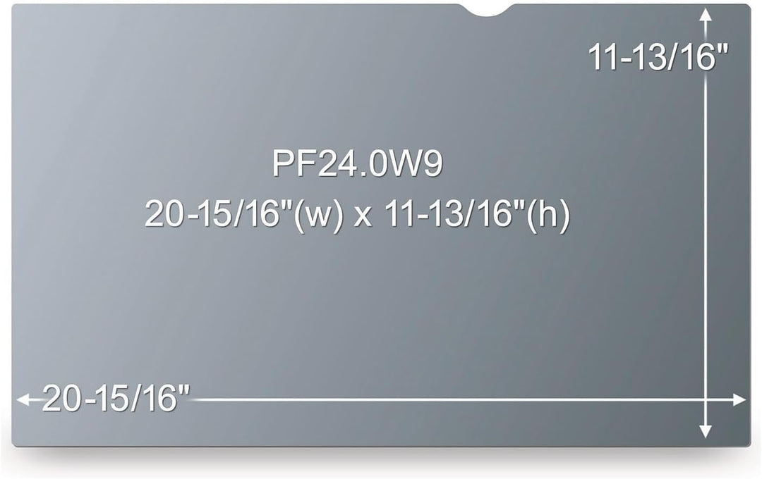 3M PF24.0W9 Blickschutzfilter Standard für Desktops 61,0 cm Weit (entspricht 24,0" Weit), Kunststoff