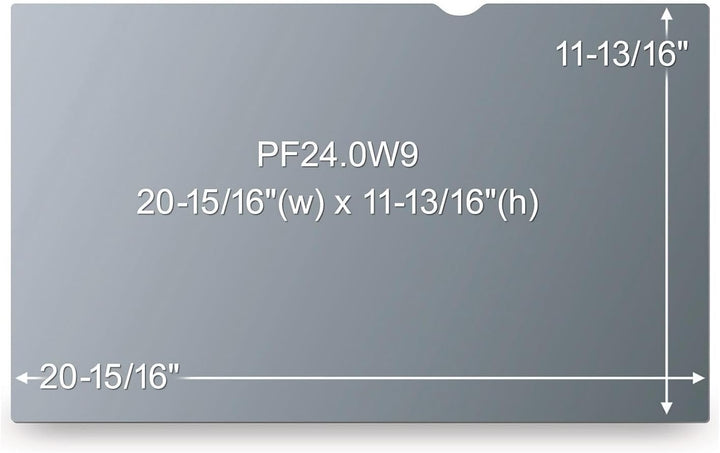 3M Blickschutzfilter für 49,5 cm Breitbild-Monitor Breitbildmonitor (16:9 Seitenverhältnis) 24" schw
