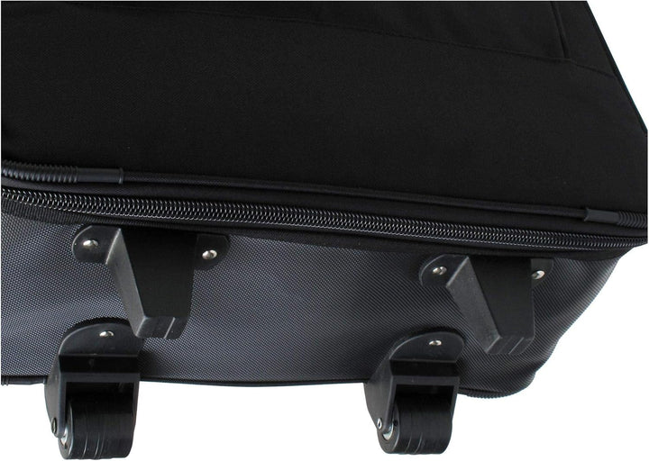 Classic Cantabile Keyboardtasche mit Rollen 129cm schwarz (robuster Gigbag, Innenmasse, 129 x 36 x 1