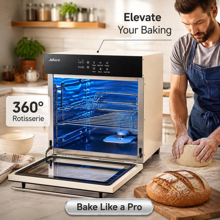 Brot Gärbox Sauerteig, Brot Gärschrank mit Heizung, 38L Elektrischer Gärbox mit Präziser Temperatur,