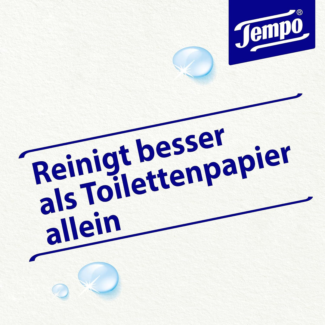 TEMPO Feuchtes Toilettentuch, Sanft&amp;pflegend, 16 Stück, Grosspackung 16 Pack x 42 Tücher Sanft &amp; Sen