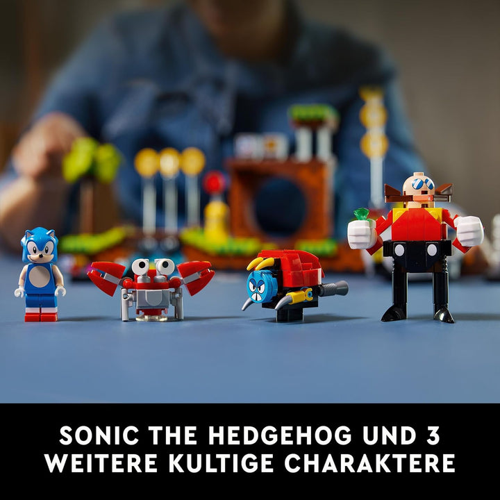LEGO Ideas 21331 Sonic The Hedgehog – Green Hill Zone Set mit Dr. Eggmann, Egg-Mobil und weiteren Fi