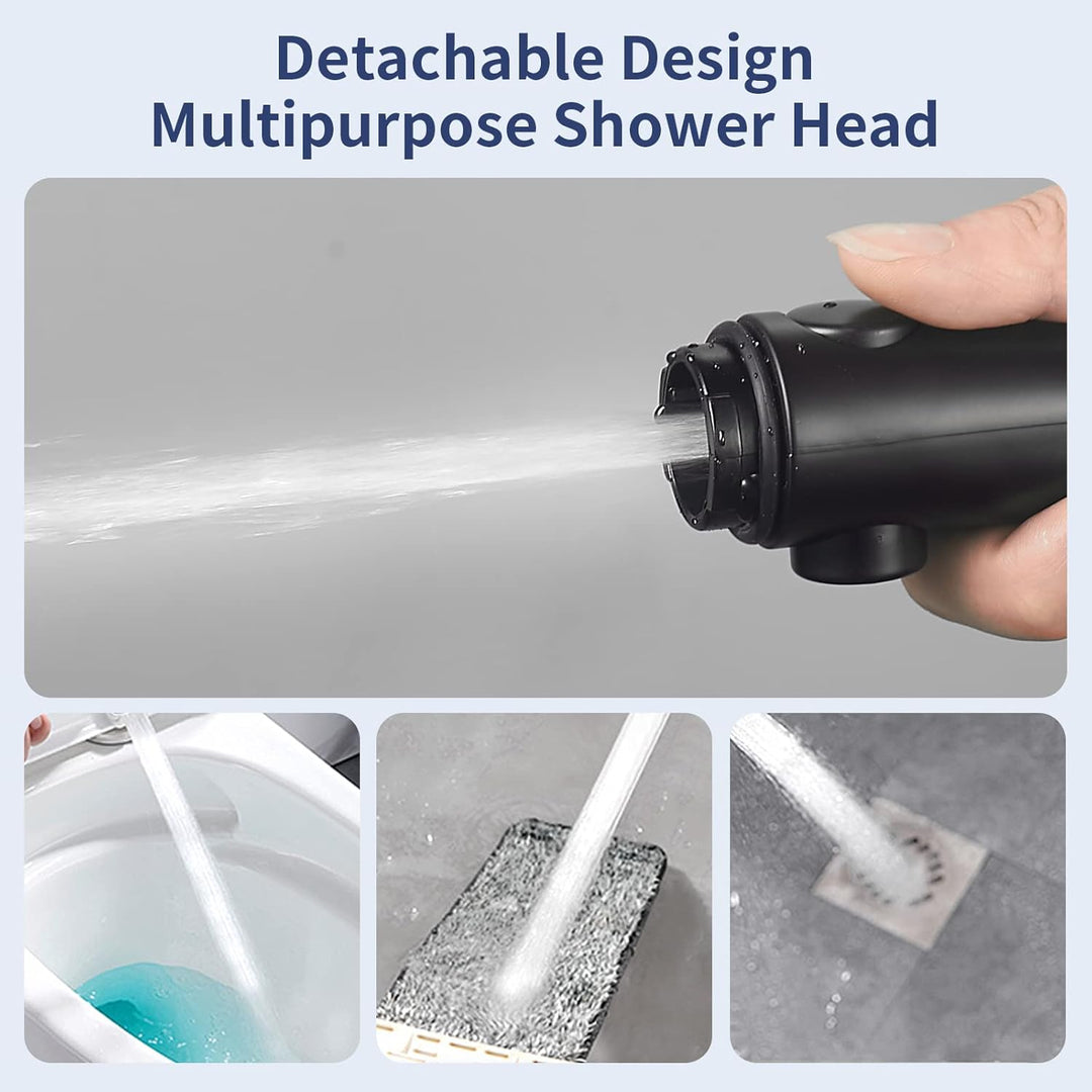 HANLIAN Hochdruck-Duschkopf mit Pause-Taste, 3 Sprühmodi, Duschkopf für Wohnmobil, Wassersparend, Ei