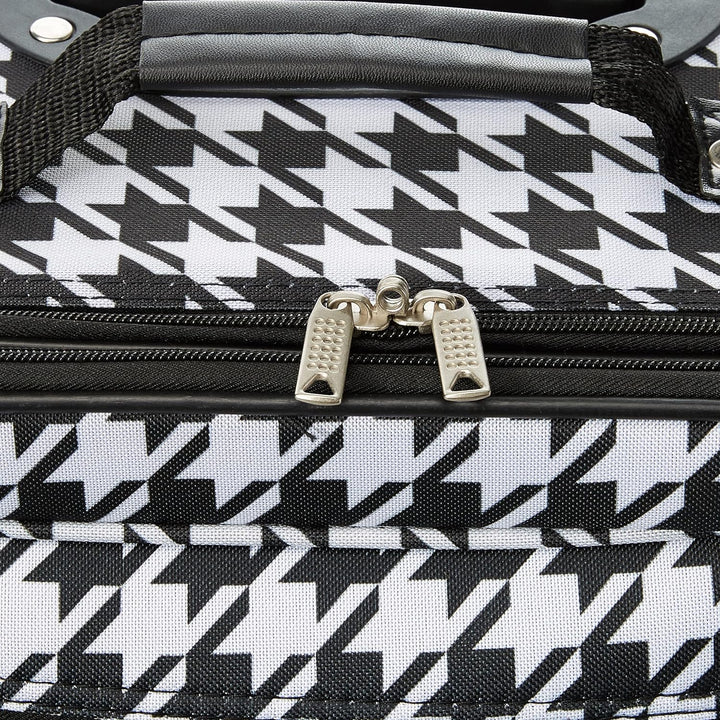 Rockland Fashion Softside Gepäck-Set, aufrecht stehend, schwarz und weiss, 2-Piece Set (14/19), Fash