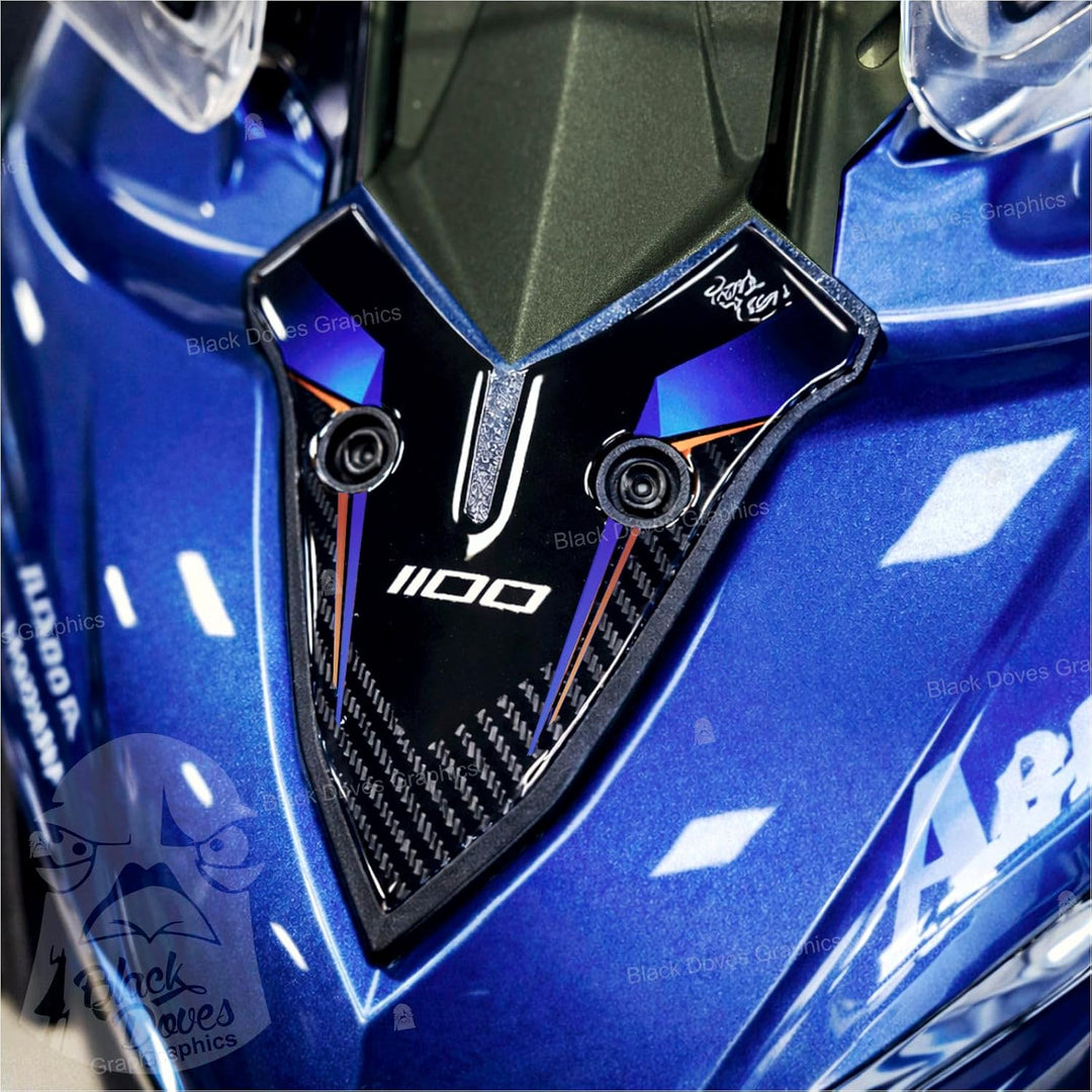Black Doves Graphics 3D-Aufkleber aus Harz kompatibel mit Kawasaki Versys 1100 SE 2026 (BU1) | Made