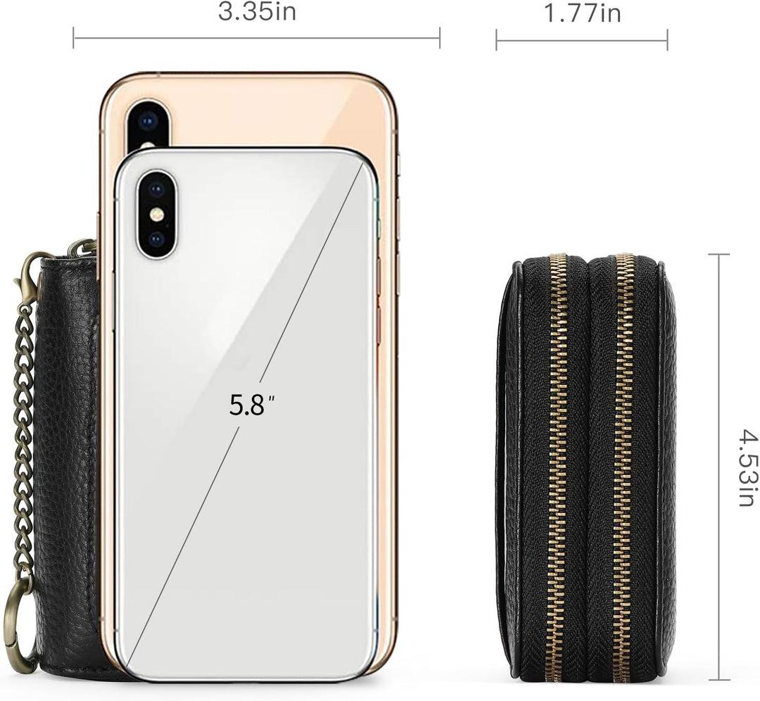 GAEKEAO Geldbörse Damen Kreditkartenetui Damen Geldbörse Damen Klein Portemonnaie Damen RFID-Blockie