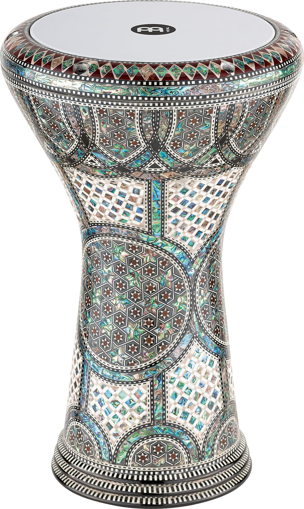 Meinl AEED3 Artisan Edition White Pearl Mosaic Palace Egypt 8.75-inch Doumbek