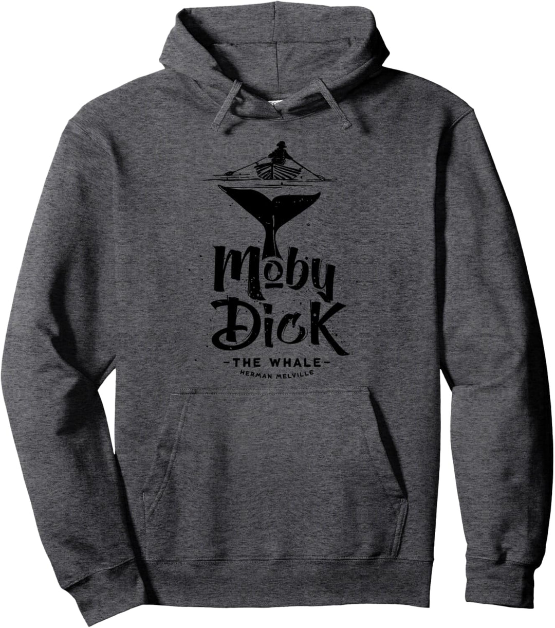Moby Dick, Herman Melville whale literary gift Pullover Hoodie