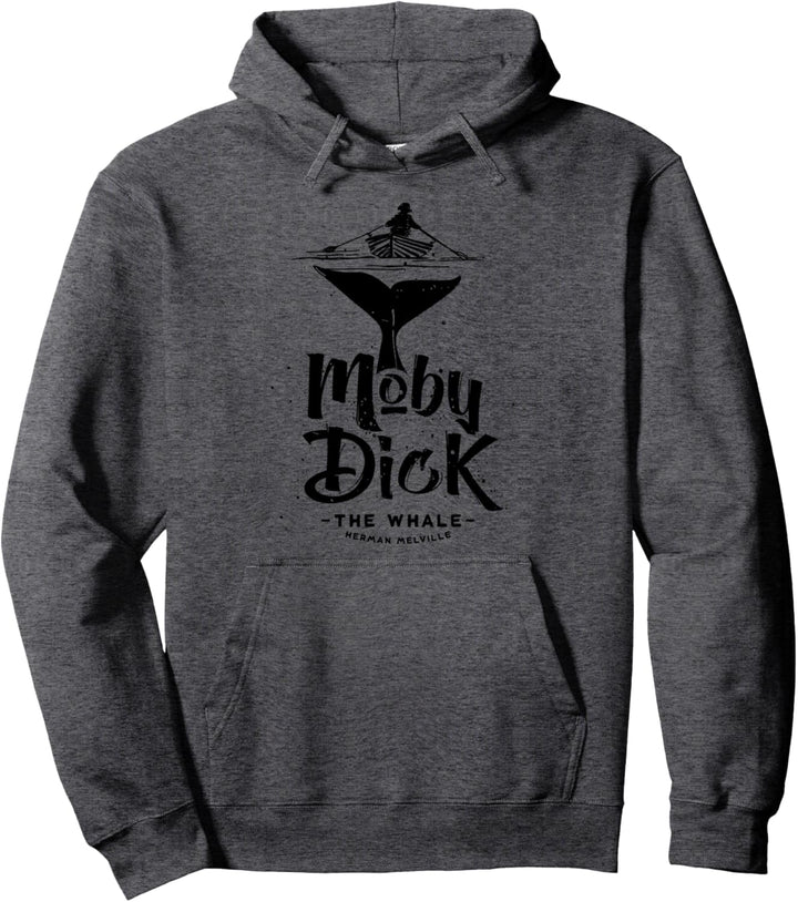 Moby Dick, Herman Melville whale literary gift Pullover Hoodie