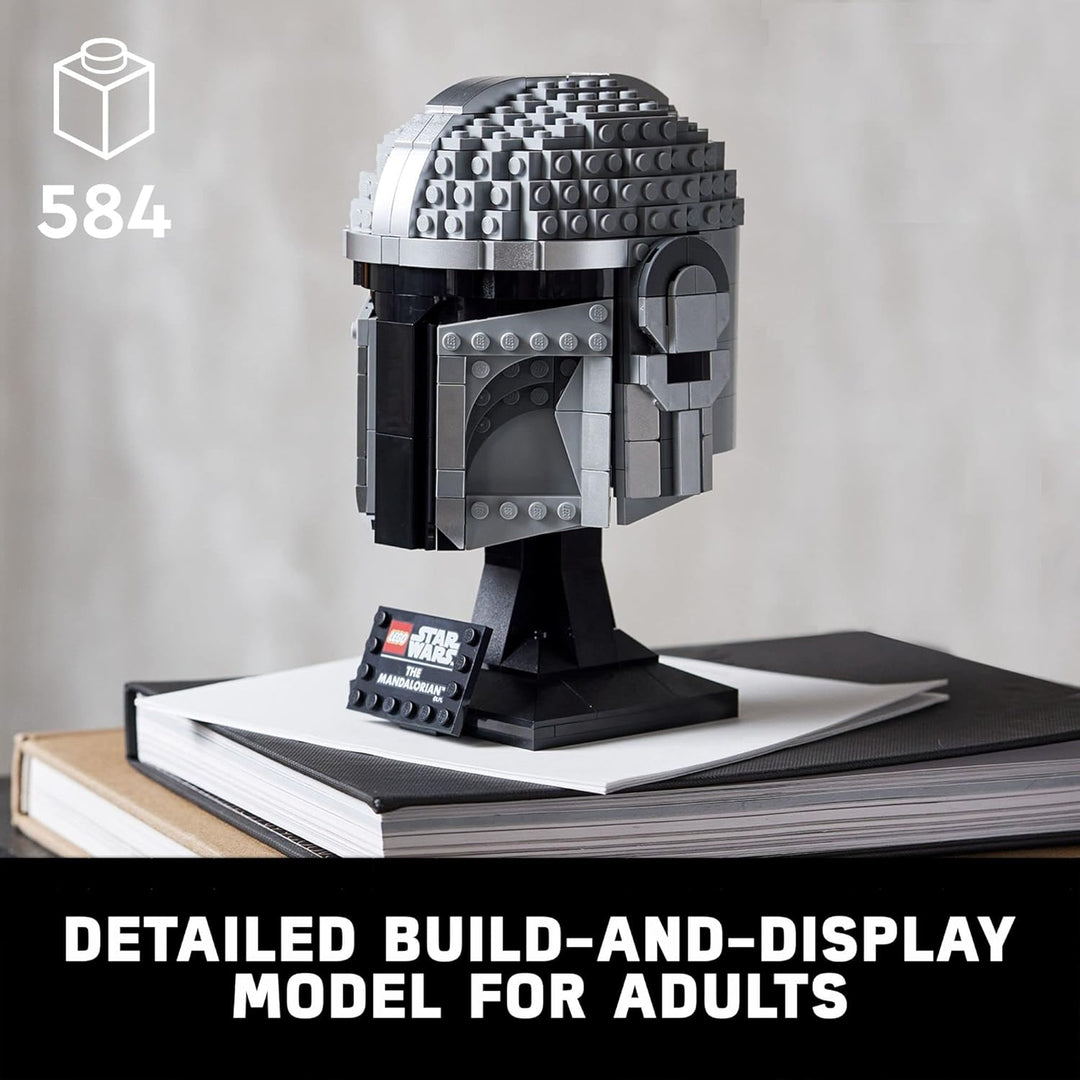 LEGO Star Wars 75328 The Mandalorian Helm, kreatives Bauset für Erwachsene, Sammlerstück, Bau- und A