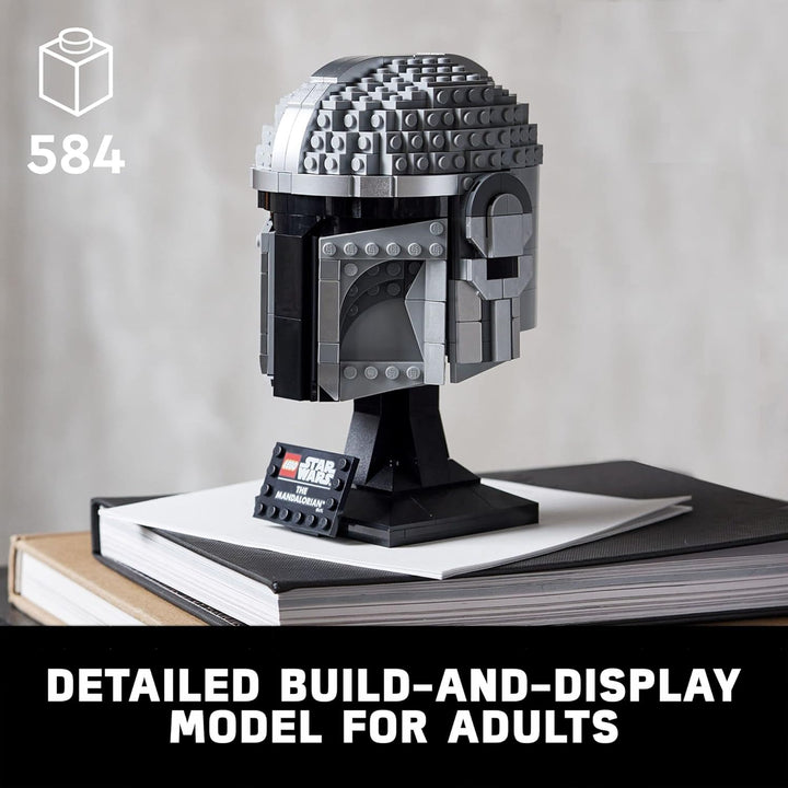 LEGO Star Wars 75328 The Mandalorian Helm, kreatives Bauset für Erwachsene, Sammlerstück, Bau- und A