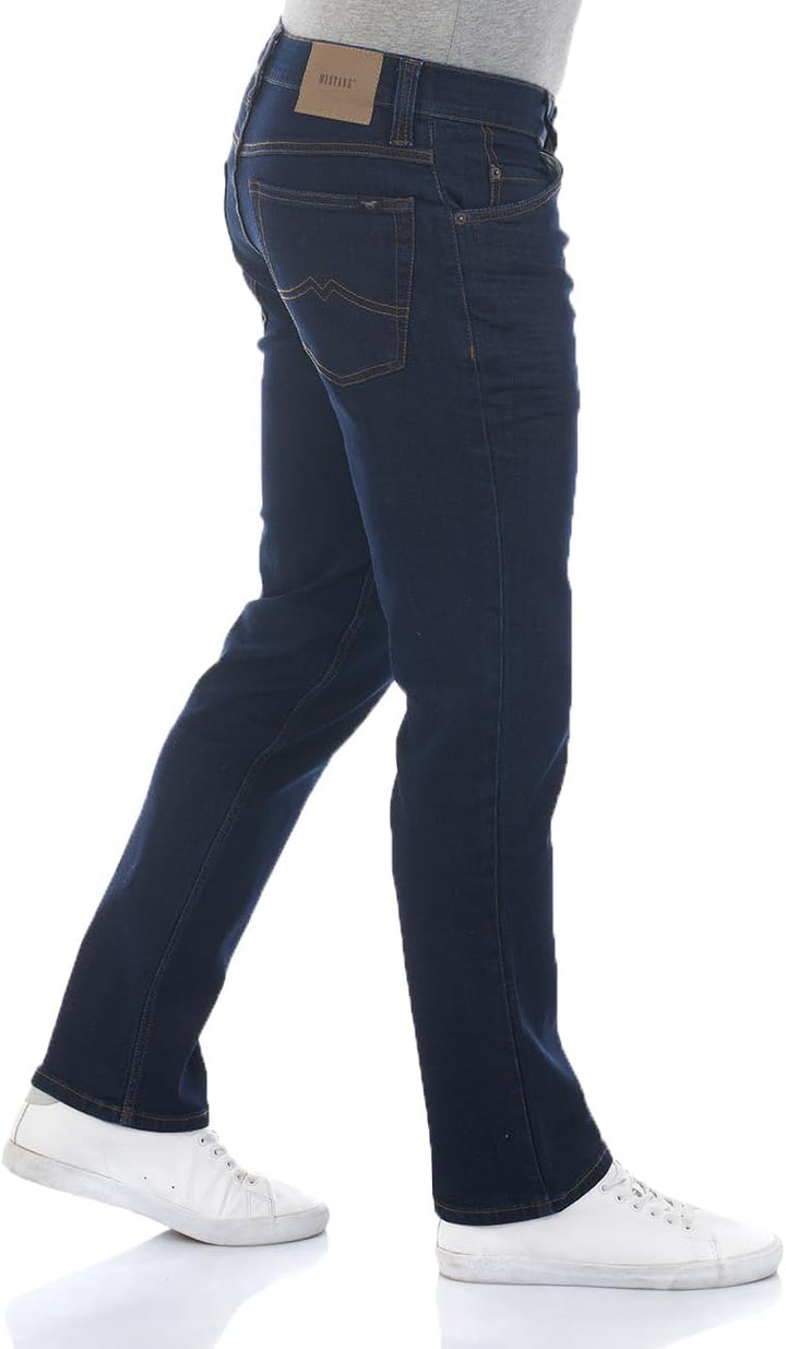 MUSTANG Herren Jeans Tramper Straight Fit Jeanshose Hose Denim Stretch Baumwolle Blau Schwarz w30 w3