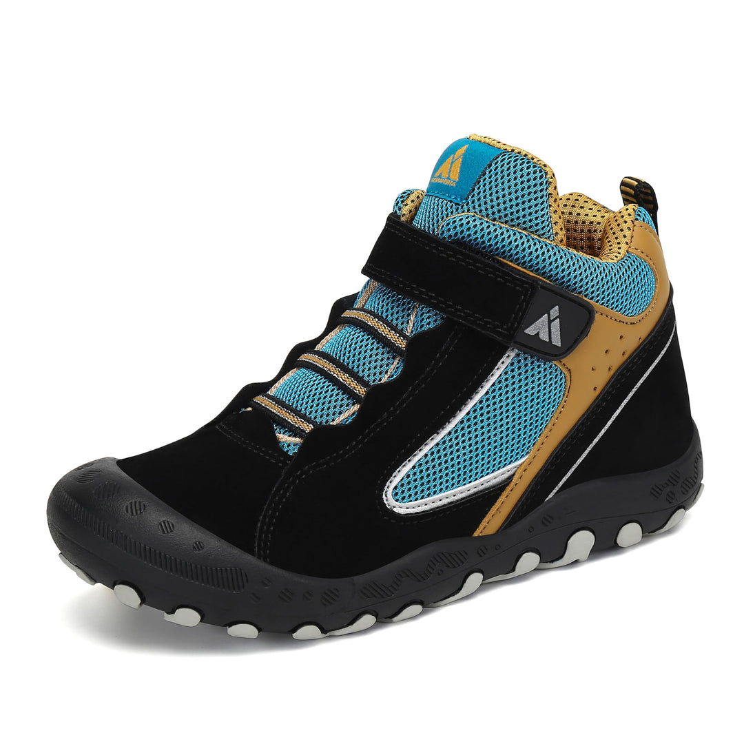 Mishansha Kinder Wanderschuhe Trekking Wanderstiefel Outdoor Trekkingschuhe 28 EU Verkehr Schwarz, 2
