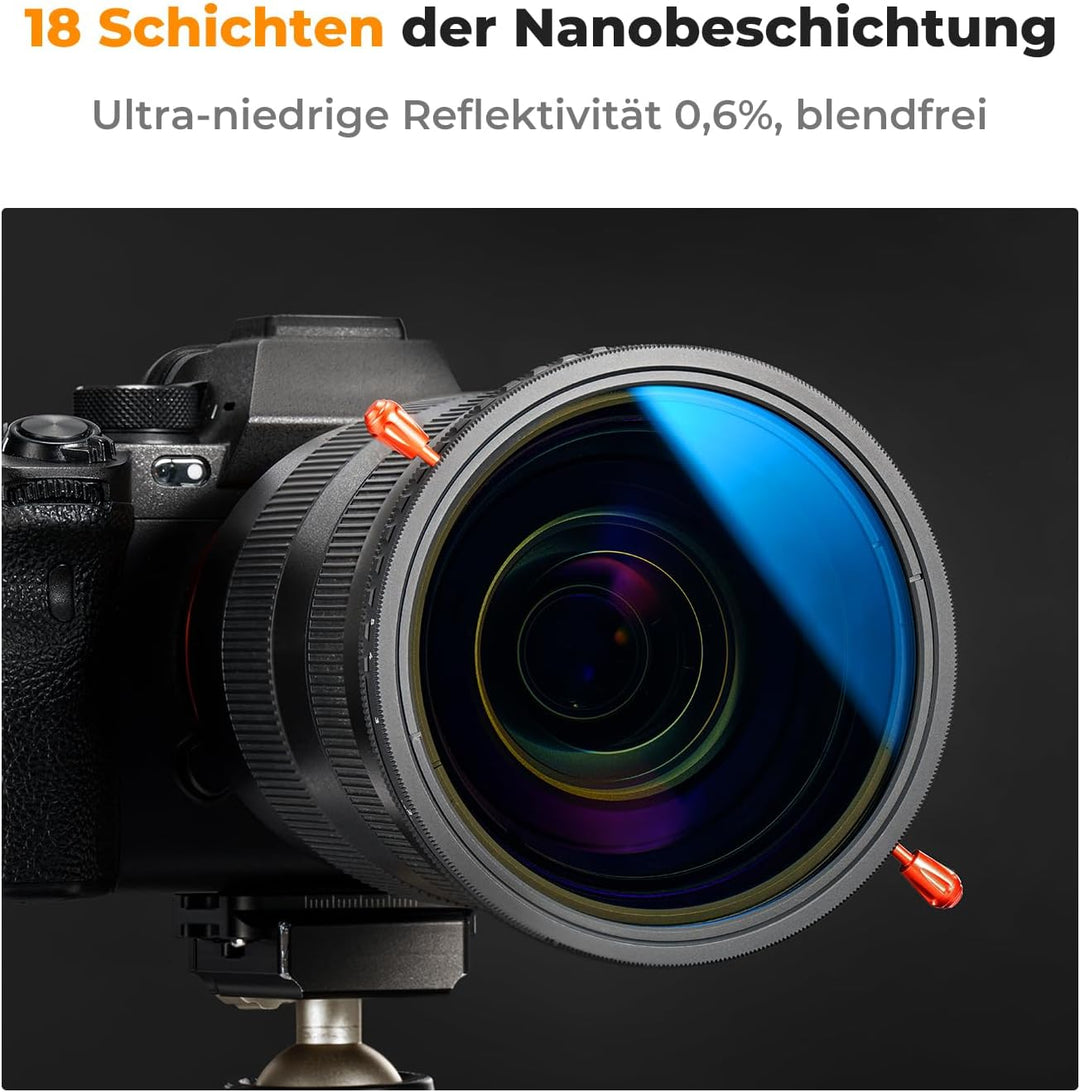 K&amp;F CONCEPT Nano-K Serie ND Filter 67mm CPL&amp;ND2-ND32 2 in 1 multifunktionaler Graufilter und CPL Fil