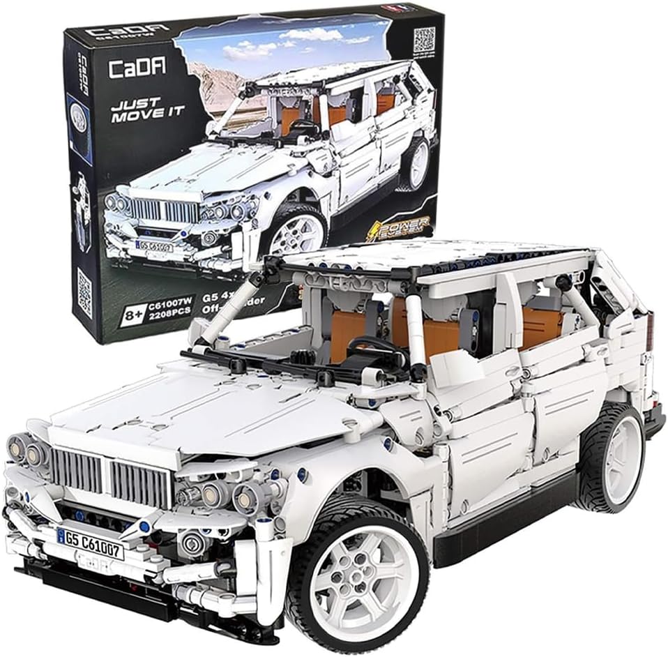 G5 4x4 Off-Roader SUV mit höhenverstellbarem Fahrwerk, 6-Zylinder, 2208 Teile, (kompatibel mit Lego