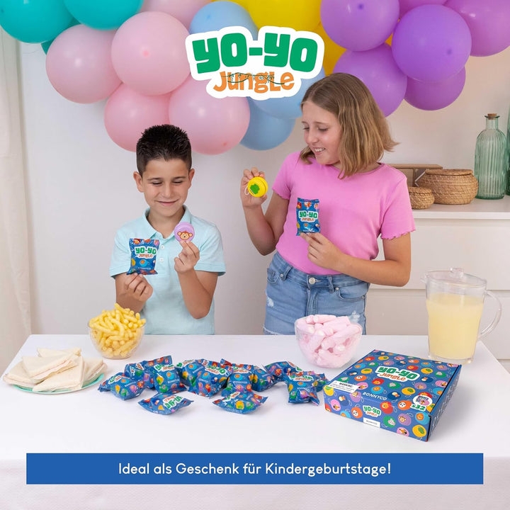 BONNYCO JoJo Kinder Mitgebsel Kindergeburtstag Gastgeschenke Tiere 32 Stück. JoJo Holz, Kleine Gesch