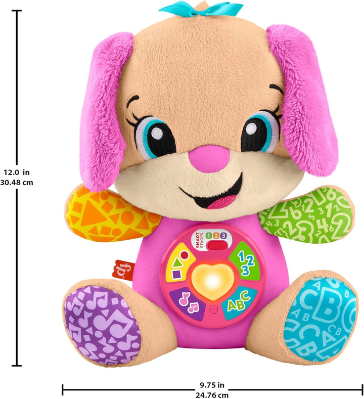 Fisher-Price Musikalischer Lernspass für Babys Smart Stages Hundefreundin, Plüschspielzeug mit Smart