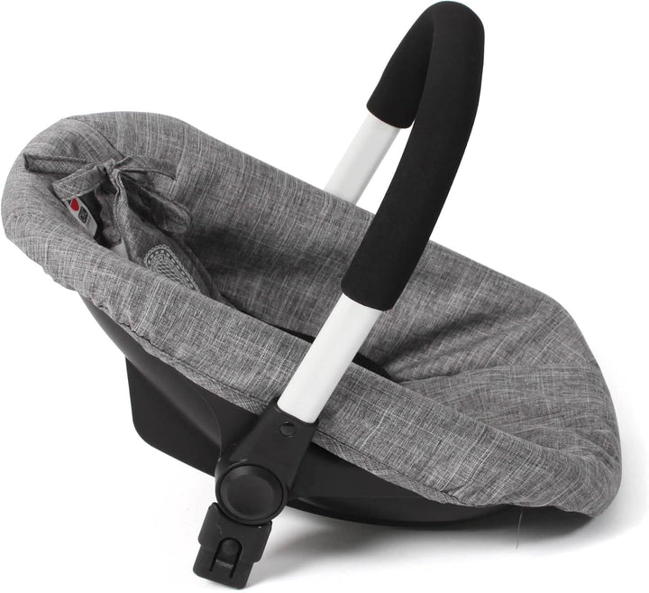 Bayer Chic 2000 Puppen-Autositz mit Adapter für den Puppenwagen Jeans grau
